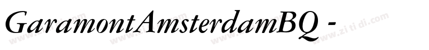 GaramontAmsterdamBQ 字体转换